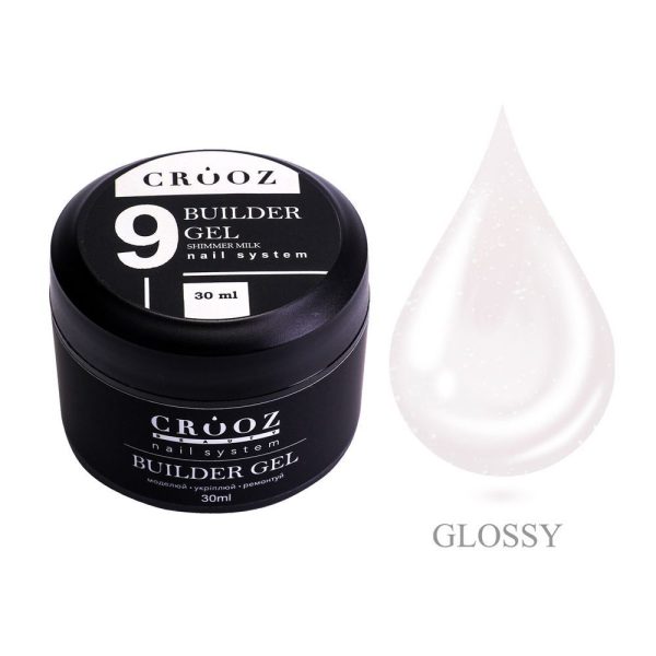 Crooz Гель для нарощування Builder Gel 9 SHIMMER MILK 00000025507 фото