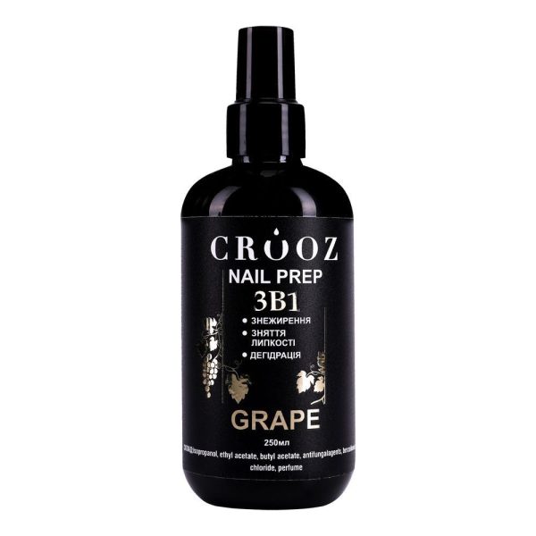 Crooz Підготовлювач нігтів Nail Prep 3 в 1 Grape 00000034414 фото