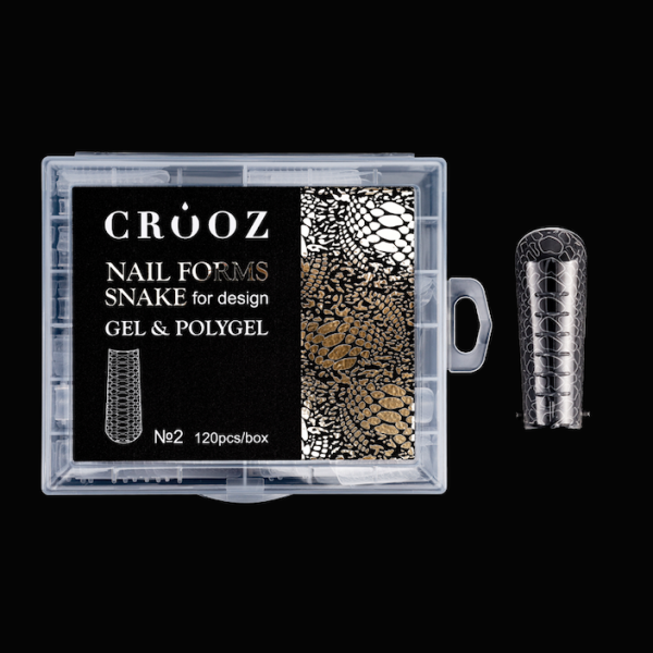 Crooz Верхні форми Nail Forms Snake for design 2 Квадрат 00000029524 фото