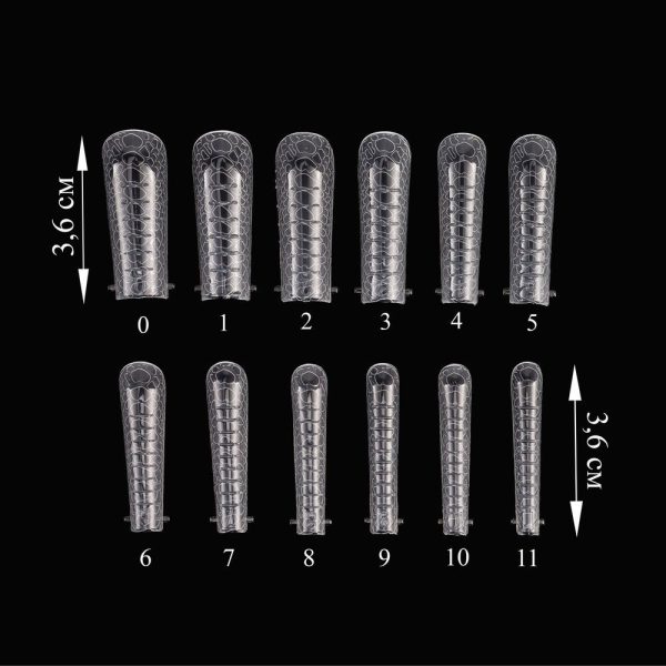 Crooz Верхні форми Nail Forms Snake for design 2 Квадрат 00000029524 фото