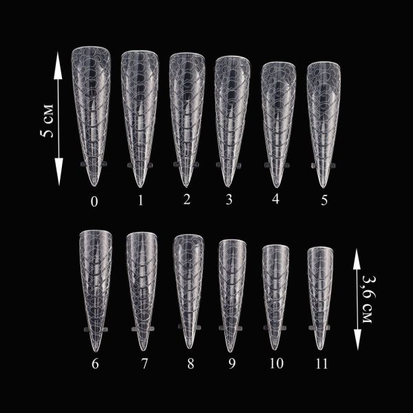 Crooz Верхні форми Nail Forms Snake for design 3 Стилет 00000029525 фото