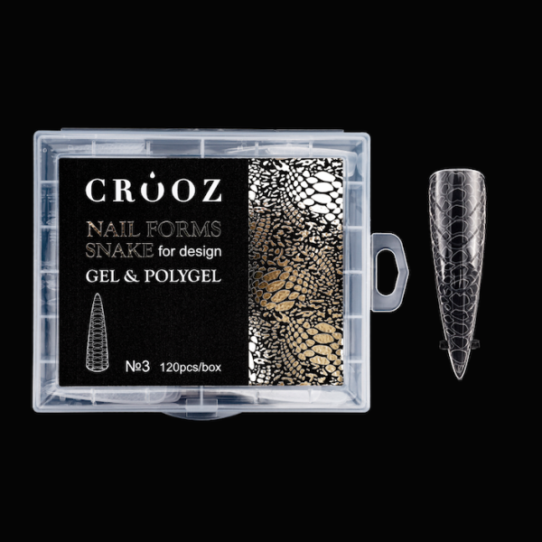 Crooz Верхні форми Nail Forms Snake for design 3 Стилет 00000029525 фото