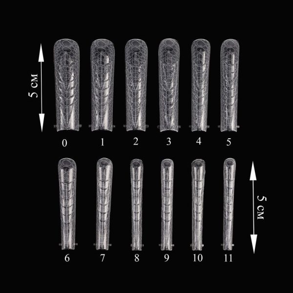 Crooz Верхні форми Nail Forms Snake for design 5 Довгий квадрат 00000029527 фото