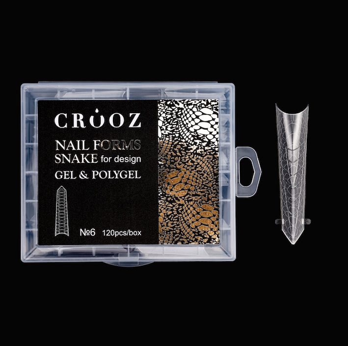 Crooz Верхні форми Nail Forms Snake for design 6 Edge 00000029530 фото