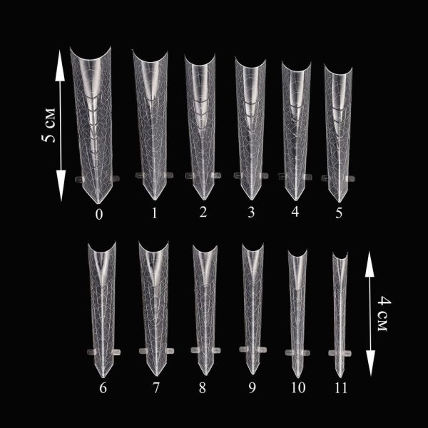 Crooz Верхні форми Nail Forms Snake for design 6 Edge 00000029530 фото