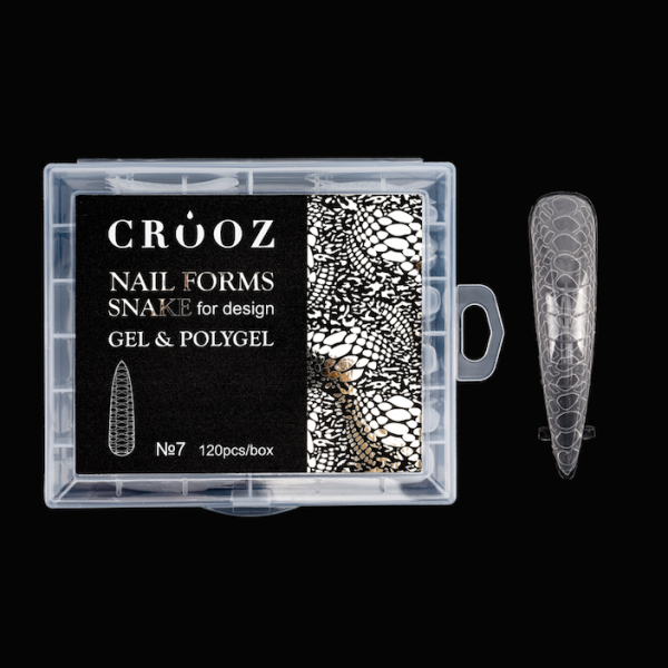 Crooz Верхні форми Nail Forms Snake for design 7 Подовженний мигдаль 00000029531 фото