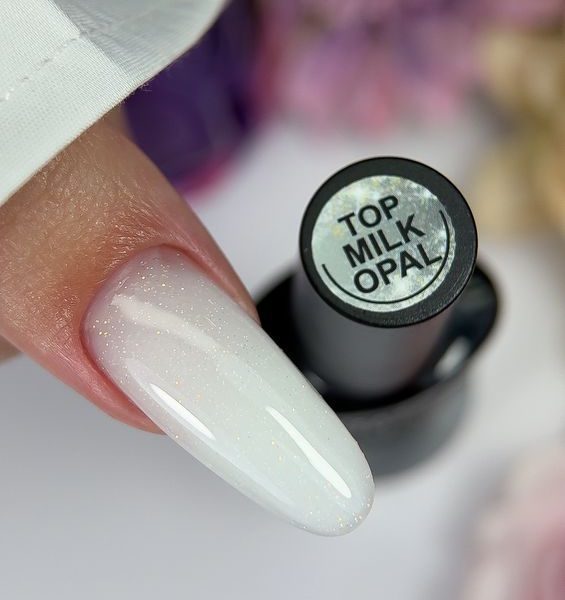 Crooz Закріплювач для гель лака TOP MILK OPAL
