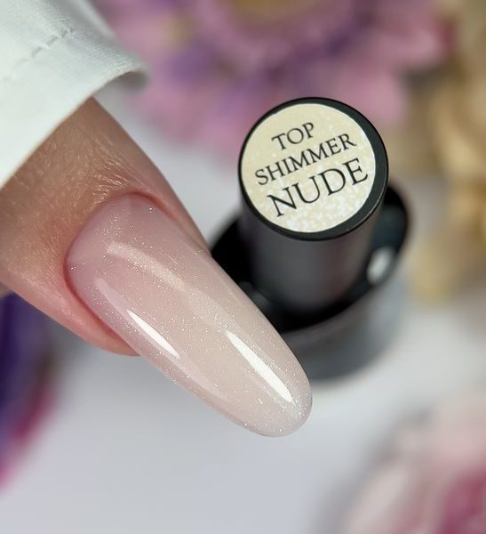 Crooz Закріплювач для гель лака Top shimmer nude