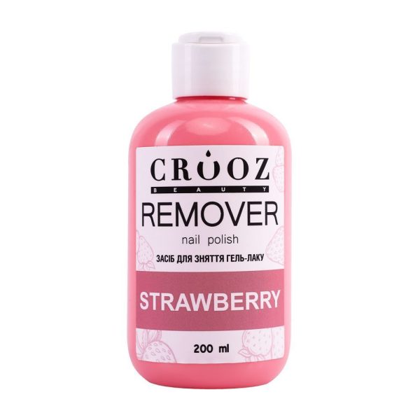 Crooz Засіб для зняття гель-лаку Remover nail polish Strawberry 00000033560 фото