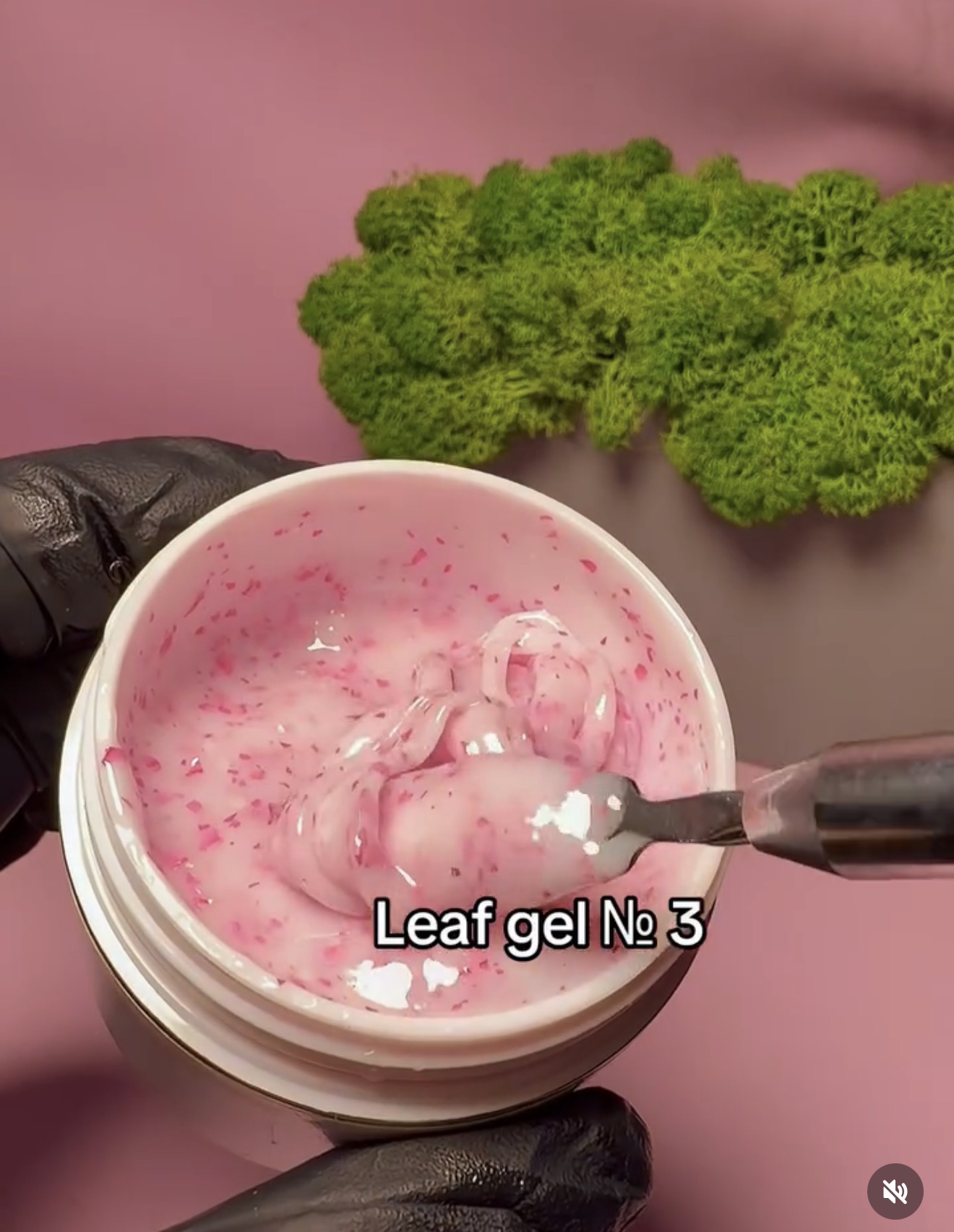 Гель з часточками поталі , Leaf gel № 3 — изображение 2