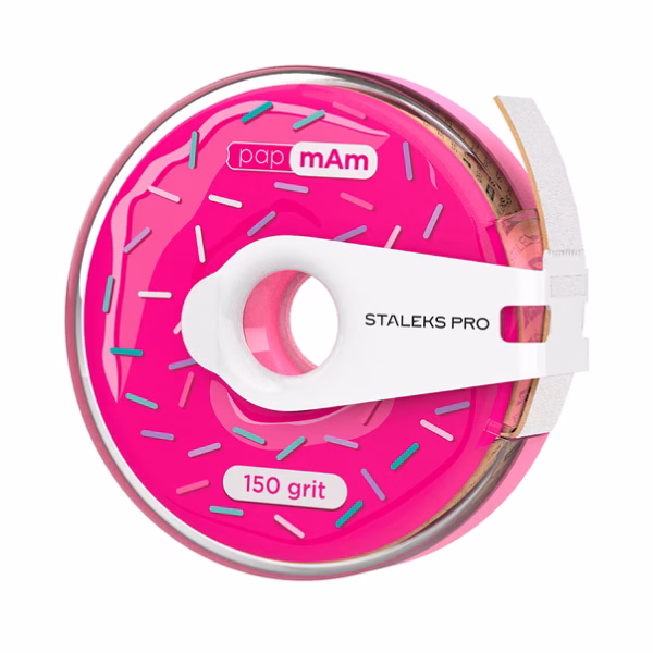 Змінний блок з кліпсою papAm 150 грит, Staleks Pro Expert , Пончик