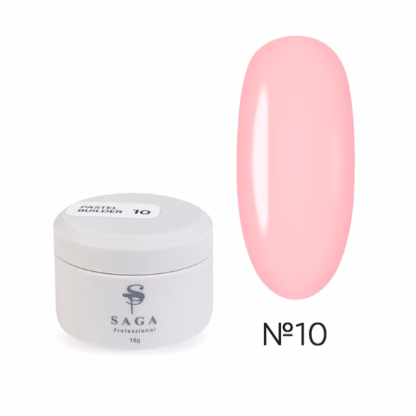 Гель для нарощування SAGA Builder Gel Pastel № 10 , 15 мл