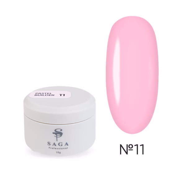 Гель для нарощування SAGA Builder Gel Pastel № 11 , 15 мл
