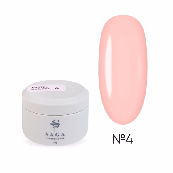Гель для нарощування SAGA Builder Gel Pastel № 4 , 15 мл
