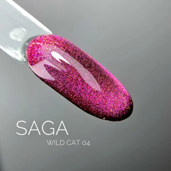 Гель-лак кошачий глаз SAGA Wild Cat №04