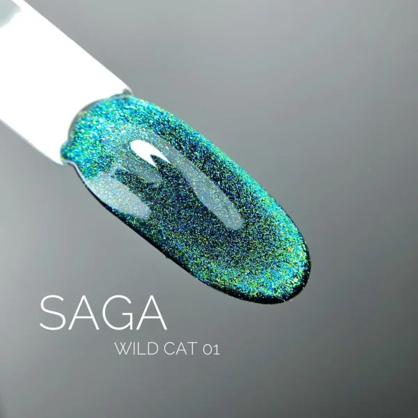Гель-лак кошачий глаз SAGA  Wild Cat №01