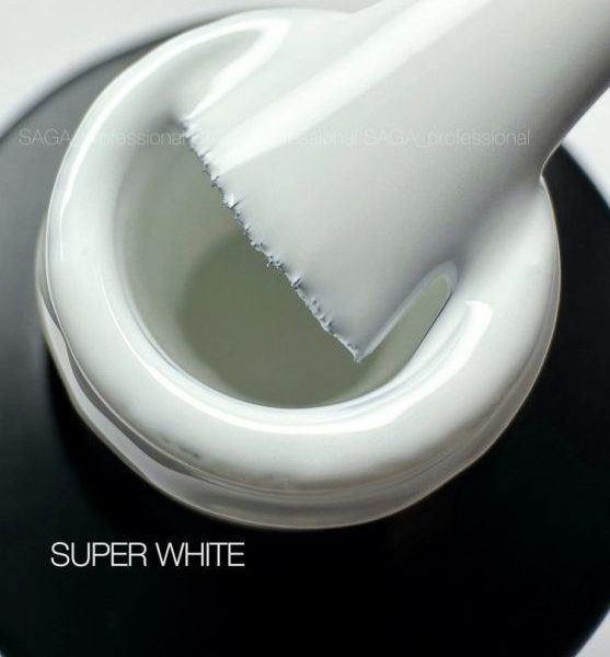 SAGA гель лак Super White ,10 мл