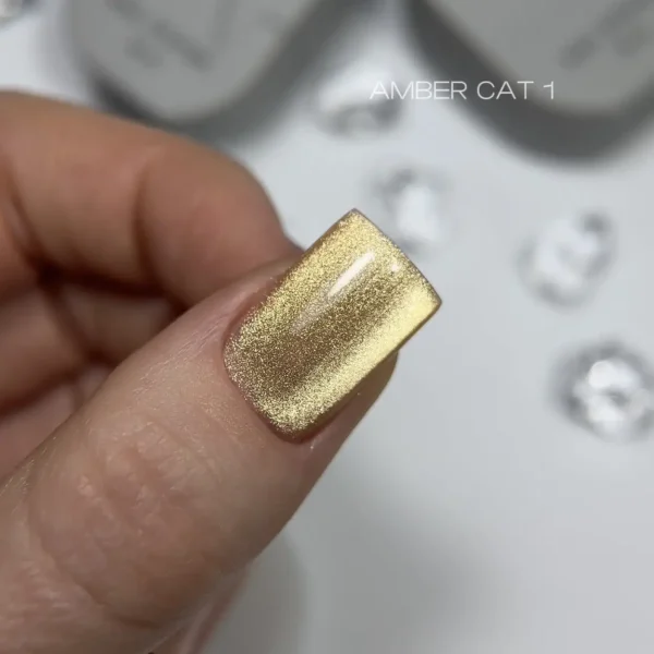 Гель лак Saga котяче око Amber Cat №1