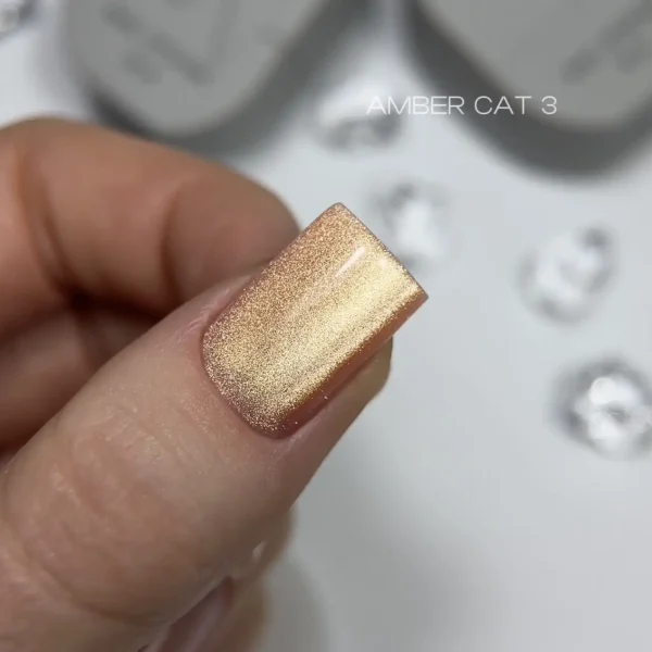 Гель лак Saga котяче око Amber Cat №3
