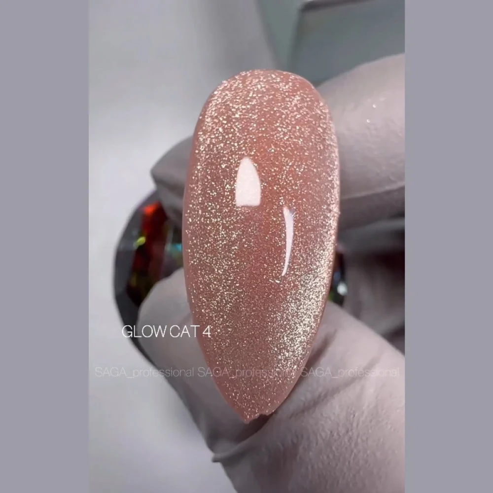 Гель лак Saga котяче око Glow Cat №4