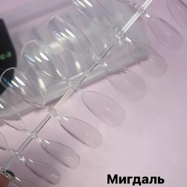 Тіпси гелеві для нарощування нігтів BELEON 240 штук - (Мигдаль) C-2