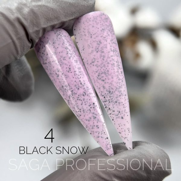Гель лак ,SAGA Black Snow № 4