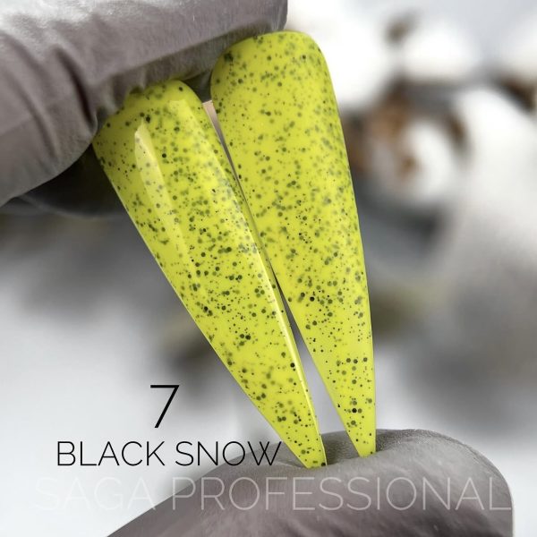 Гель лак ,SAGA Black Snow № 7