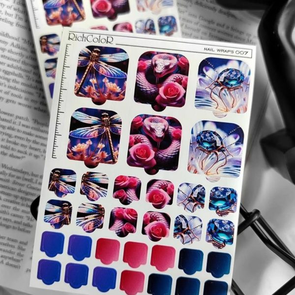 Плівка для педикюру RichСolor , Nail Wraps 007