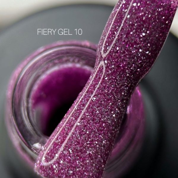 Saga Professional Світловідбивний гель лак Fiery gel №10