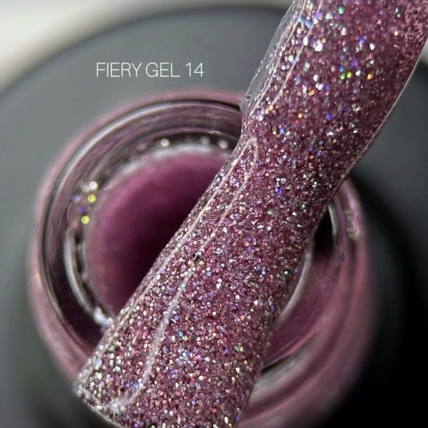 Saga Professional Світловідбивний гель лак Fiery gel №14