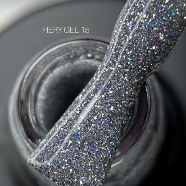 Saga Professional Світловідбивний гель лак Fiery gel №15