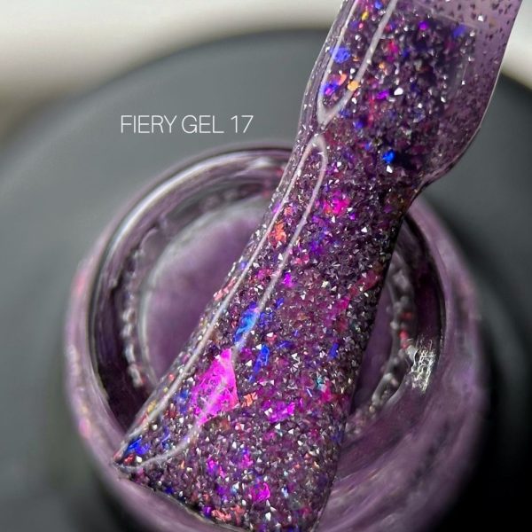 Saga Professional Світловідбивний гель лак Fiery gel №17