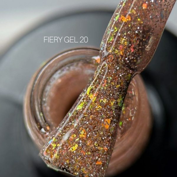 Saga Professional Світловідбивний гель лак Fiery gel №20
