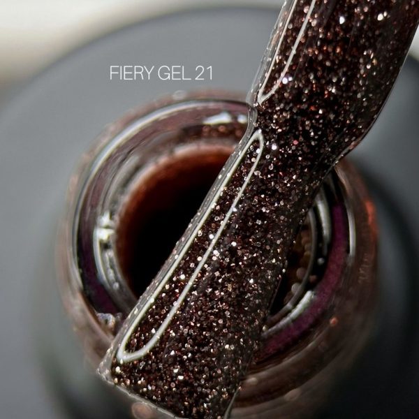 Saga Professional Світловідбивний гель лак Fiery gel №21