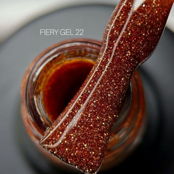 Saga Professional Світловідбивний гель лак Fiery gel №22