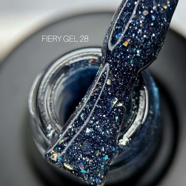 Saga Professional Світловідбивний гель лак Fiery gel №28