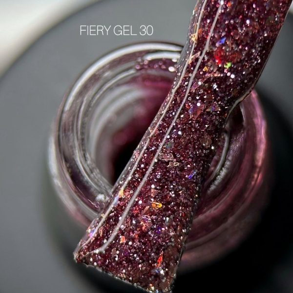 Saga Professional Світловідбивний гель лак Fiery gel №30