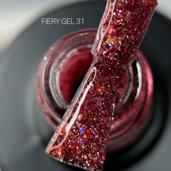 Saga Professional Світловідбивний гель лак Fiery gel №31