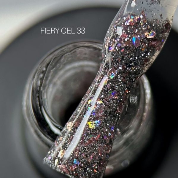 Saga Professional Світловідбивний гель лак Fiery gel №33