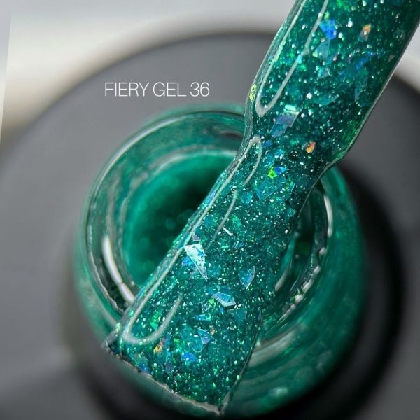 Saga Professional Світловідбивний гель лак Fiery gel №36