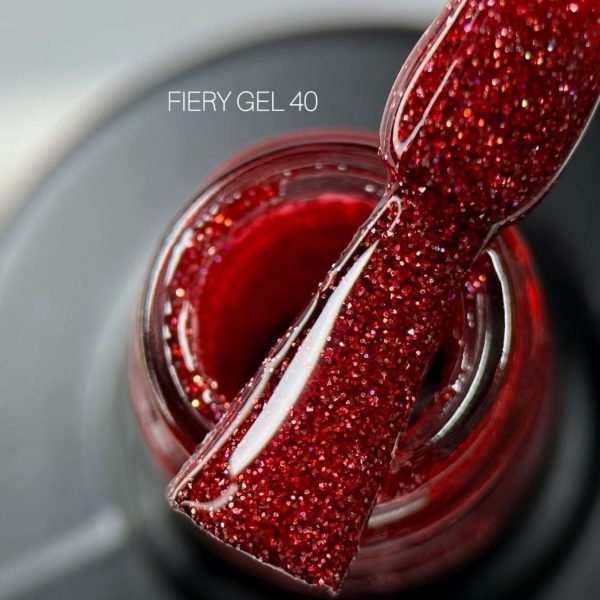 Saga Professional Світловідбивний гель лак Fiery gel №40