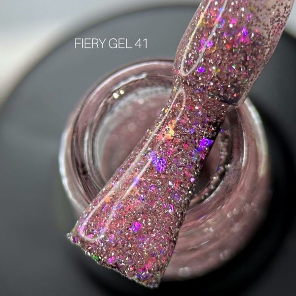Saga Professional Світловідбивний гель лак Fiery gel №41
