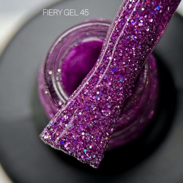 Saga Professional Світловідбивний гель лак Fiery gel №45