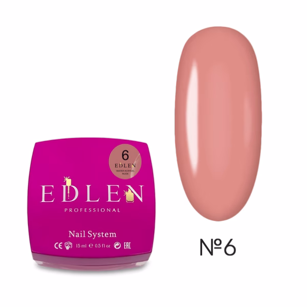 Рідкий гель ,Water Acrygel Nude Edlen №06 , 15 мл