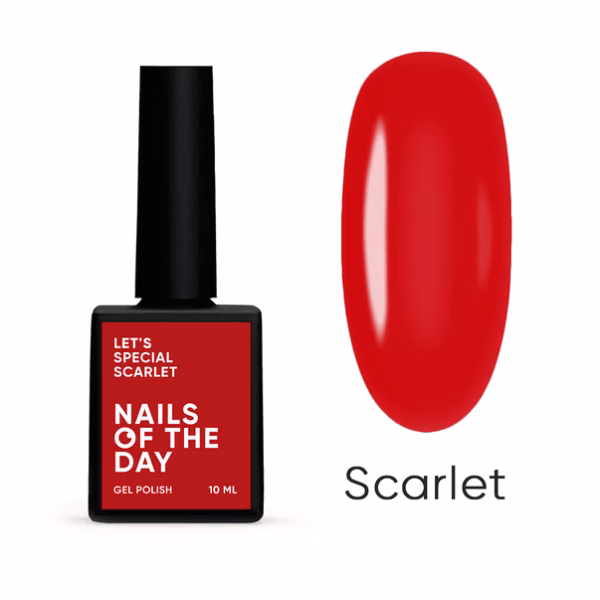 Гель Лак NAILSOFTHEDAY LET`S SPECIAL SCARLET , 10 МЛ