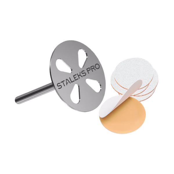 Пододиск Staleks Pro Expert , 20 мм , розмір М + змінні файли (5шт)