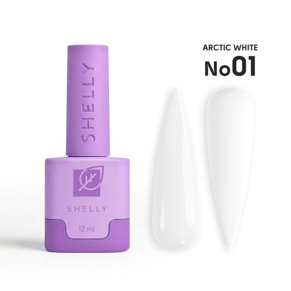 Гель-лак 01 Arctic White Shelly , 12 мл