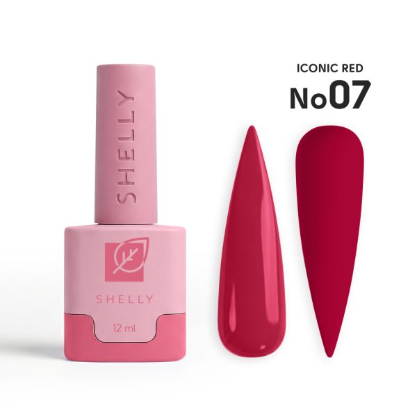 Гель-лак 07 Iconic Red Shelly 12 мл