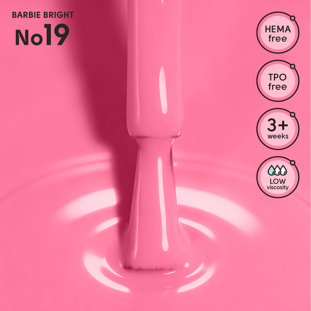 Гель-лак 19 Barbie Bright Shelly 12 мл — изображение 2