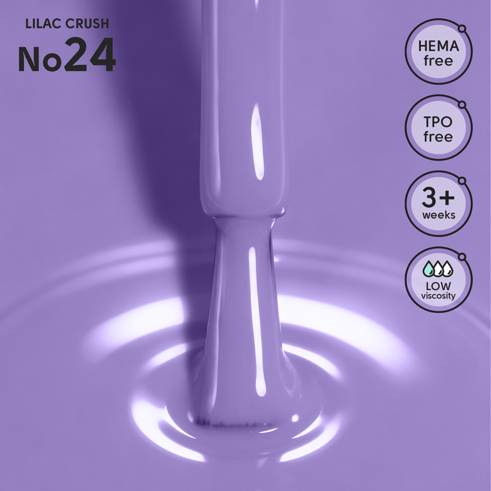 Гель-лак 24 Lilac Crush Shelly 12 мл — изображение 2